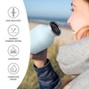 Bambaw 1 Litre Stainless Steel Water Bottle, Light Blue Water