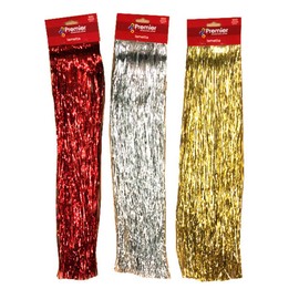 Red Tinsel Lametta 50cm x 500