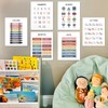 Educational Posters for Toddlers & Preschool Classroom Decor, Boho Learning