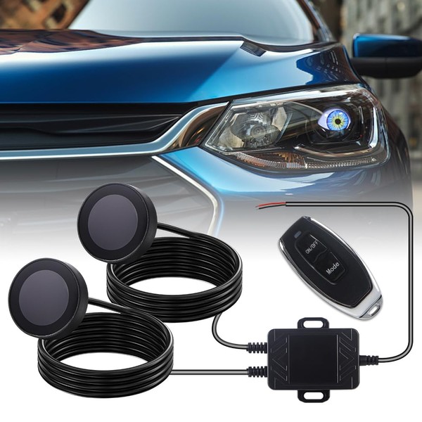 Sidaqi Devil Eyes Light for Cars Motorcycle 12-36V LED Dynamic