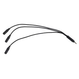 Peakloong 3.5mm Stereo Audio Splitter Cable Gold Plated 3.5mm (1/8 inch) TRRS Stereo Plug Male to 3 x 1/8 inch 3.5mm Stereo Jack Female 1 Input 3 Output Stereo Audio AUX Splitter Cable