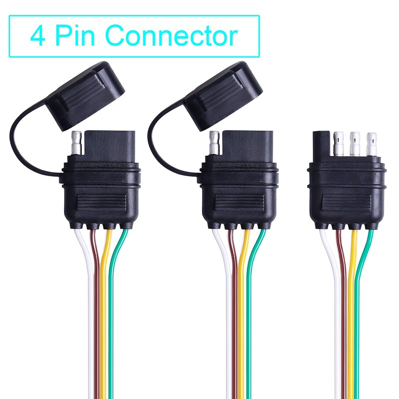 Kinstecks 2 Way Flat Y-Splitter 4 Pin Flat Separator Extension
