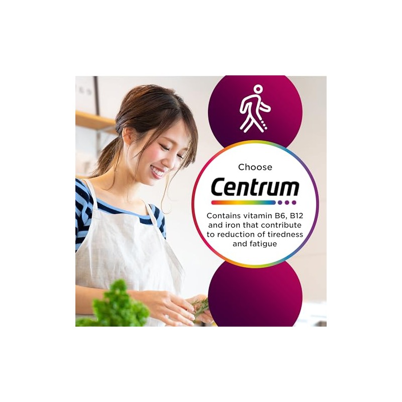 Centrum Women Multivitamin Tablets, Vitamins with Iron, 60 Tablets