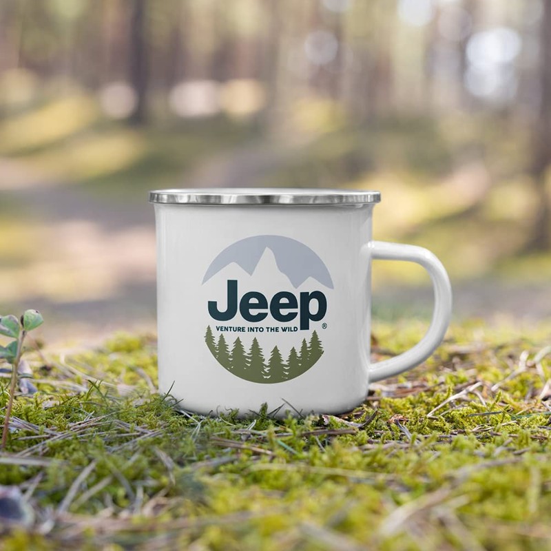 Jeep Wilderness 12 oz Enamel Mug
