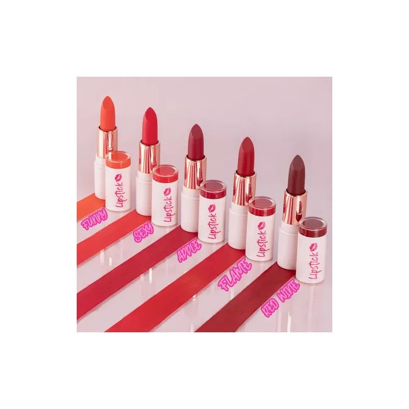 Labiales Mate Pink Up Colección Sexy 5 Lipstick