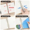 Yarotm Notebook A5 Squared - Ring Binder A5 Refillable -