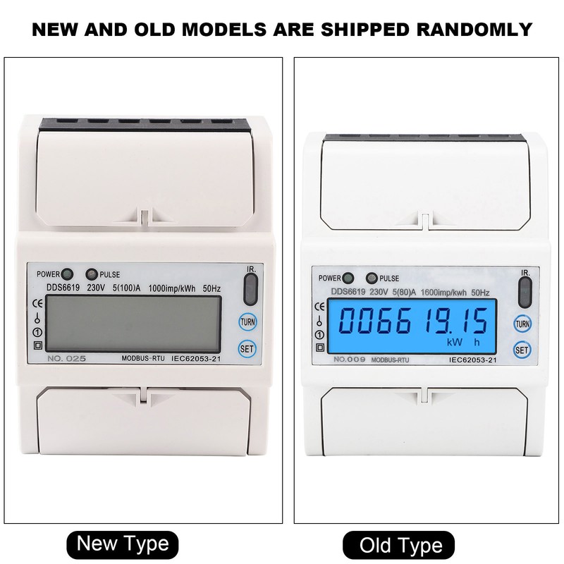 DDS6619-015 Single Phase Energy Meter 4P Multi Function LCD Display