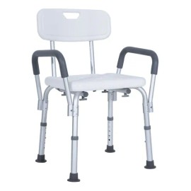 Silla Ducha Baño Ajustable Brazos Respaldo Drive Envio Grat.