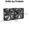 Double PC Fan 120 mm: Computer Fan 12 V Adjustable