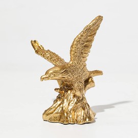 Hosoncovy Small Eagle Figurine Ornament Resin Eagle Sculpture Eagle Statue Eagle Tabletop Ornament for Home Office Decoration