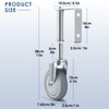 ERKOON 2 Packs Heavy Duty Gate Wheel Spring-Loaded Gate Casters,