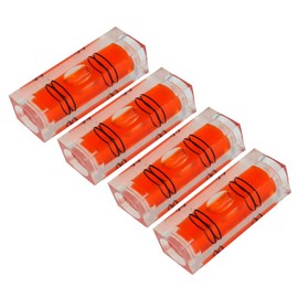 Two packs High precision mini level bubble, small bubble, three line flat bead level, ruler, magnetic household nonmagnetic, 29x10x10mm)