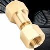 Lantuqib Cylinder Connector, CO2 Tank To Argon Regulator Nylon Washer