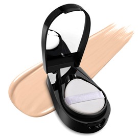 GEUUFEA Full Coverage Liquid Foundation, Long-Lasting & Buildable Foundation Cushion BB Cream, Create Skin-Light Natural Makeup, Foundation for Mature Skin