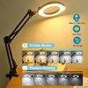 Upgrade 12X Magnifying Glass with Light and Stand, Real Glass