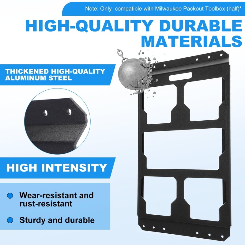 MorningRo 2 Pcs Mounting Plate Compatible with Milwaukee Packout Toolbox