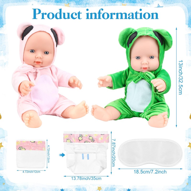 Seeloowy 17 Pcs Baby Shower Game Supplies for Blindfold Diaper