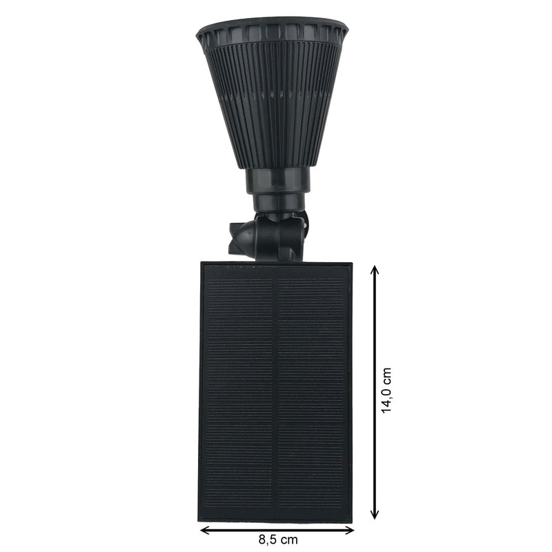 LICHT DISCOUNT SW6064 LED Solar Garden Light 3000 K Warm