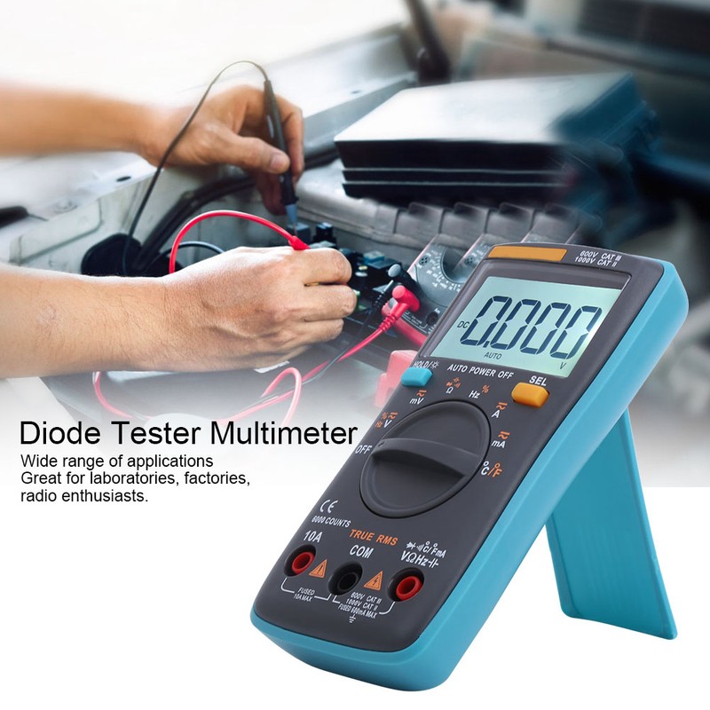 ZT102 Digital Multimeter AC DC Voltmeter Diode Current Capacitance Tester