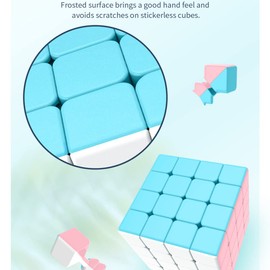 BroMoCube Moyu Meilong Macaron 3x3 Speed Cube stickerless MoFang JiaoShi 2x2 4x4 5x5 Pyraminx (Meilong 4x4)