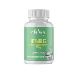 Vitamin K2 200 μg - All Trans Form (100%) - High Dose MK-7 (Menaquinon-7) - Made in Germany
