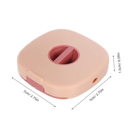 LALAFINA 3pcs Rotatable Phone Charging Cable Organizers Portable Data Cord Storage Boxes with Stretchable Design for Earphones Desktop Cable Management Compact Travel Holder Blue Yellow