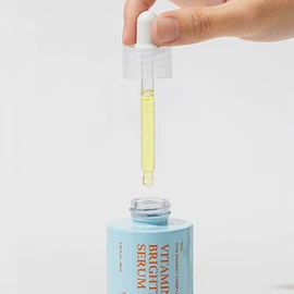 SKIN & LAB Vitamin C Brightening Serum, 1.0 fl oz (30 ml) + High Barrier Fresh Sun Lotion, 1.7 fl oz (50 ml), Set of 2, Sunscreen, Serum