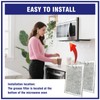 2 Pcs Microwave Grease Filter Replacement Fit for GE JVM6175EK5ES,