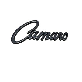 2Pcs Camaro Emblems 3D Metal Car Badge Sticker Letter Nameplate Replacement for Camaro SS ZL1 Z28-(Black)
