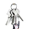 INSTITIZERKnife Penguin Keychain Cute Animal Keychain Accessories PVC Soft Rubber