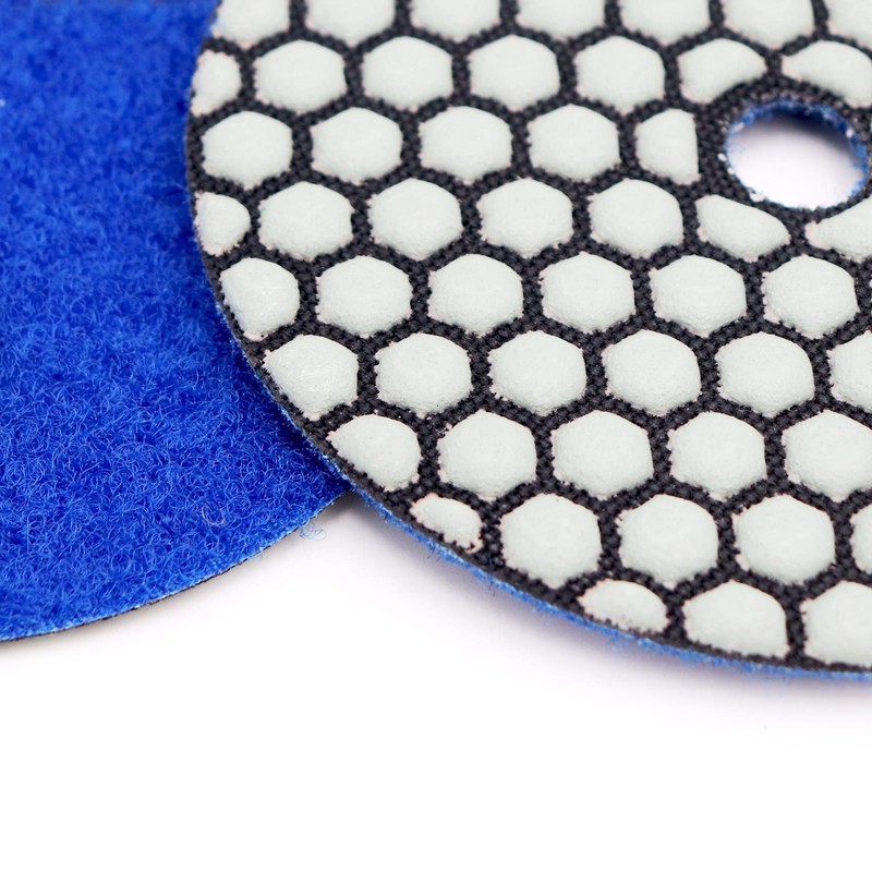 DT-DIATOOL Dry Diamond Polishing Pads 4 Inch/100mm 8PC #50 for