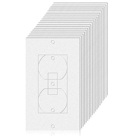 55Pcs Wall Insulation Gasket Wall Plate Outlet Sealers, White Outlet Insulation Gasket Light Switch Insulation Electrical Outlet Covers Draft Stopper Foam Gaskets Electric Outlet Insulators