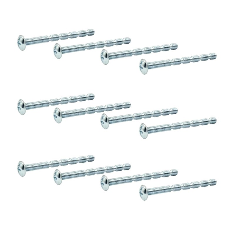 60Pcs Silver M4 x 45mm Truss Head Break Away Screws,