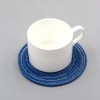 SCF2017 Set of 6 Round Woven Cotton Yarn Coasters for