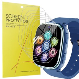 Blueshaweu Screen Protector Compatible with Ucani X39 Smartwatch Children, HD Clear Flexible TPU Screen Protector [Pack of 6] for Sepdek X39 / Ucani X39 Children's Smartwatch (Transparent)