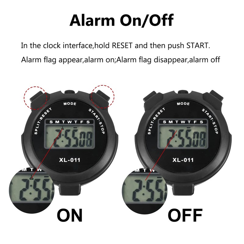 BEHAHAI Digital Sports Stopwatch Timer Stopwatch Large Display Interval Training