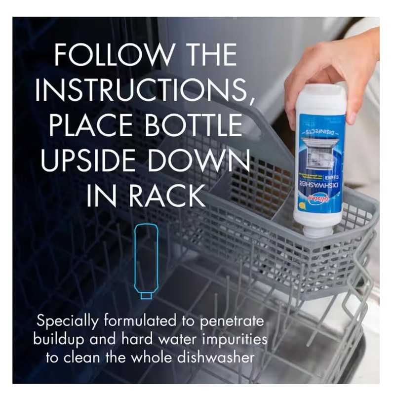 Glisten Dishwasher Magic Machine Cleaner & Disinfectant, 12 fl oz,