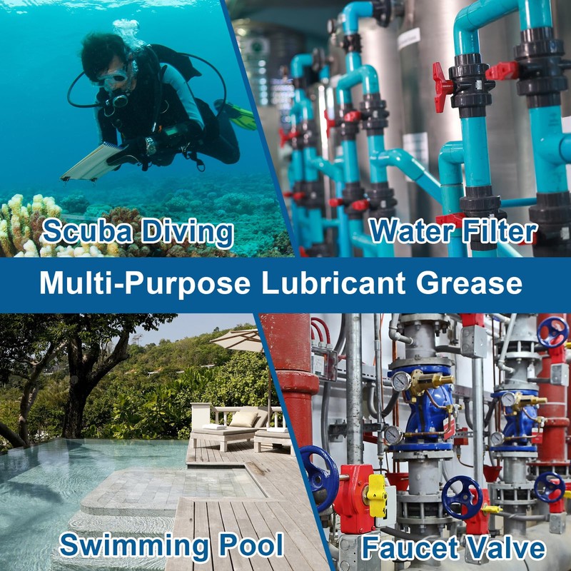 ZDBB Plumbers O Rings Silicon Grease Tube for Pool Lube