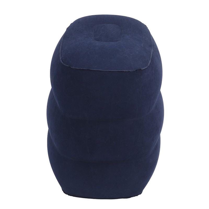 Inflatable Foot Rest Double Valve Blue PVC Flocking Washable Inflatable