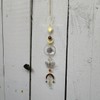 Celestial Moth, Moon & Stars Suncatcher Hanging Home Decor Window