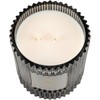 Darsee & David's, Italian Linen Ribbed Candle, 10 Ounces