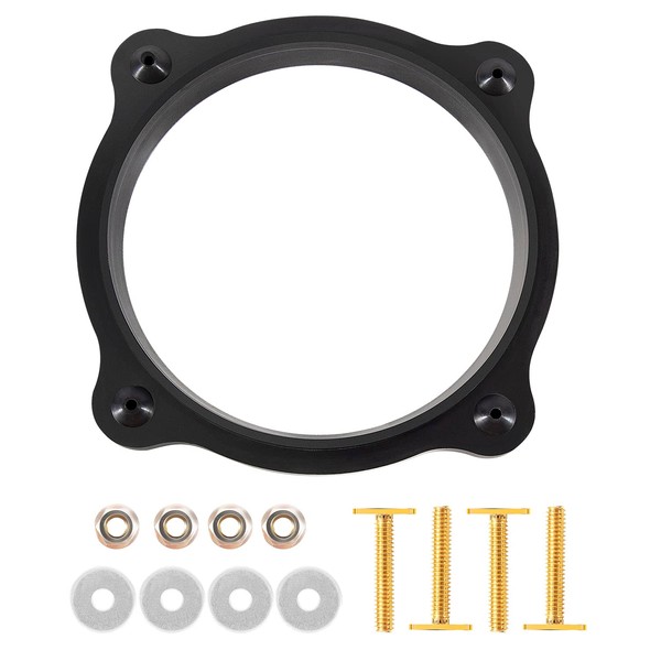 Deecaray 385310063 Floor Flange Seal and Mounting Kit, Black Rubber,