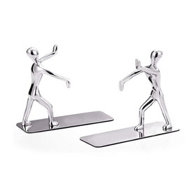 Sujetalibros Organizador de Escritorio,Tapón de Libro,Soporte para Libros,Aleación de Zinc,Decoración de Arte Humanoide,Sujetalibros Resistentes para estantes,Oficina,Escuela y Hogar,NC10