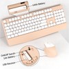 COVEVA Wireless Keyboard and Mouse Combos, Retro Keyboard and Mouse