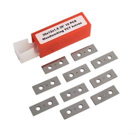 10Pack Solid Carbide Cutters Inserts Set for Wood Lathe Turning Tools,With Edges At A Precise 35 Degree Angle To Optimize Your For Woodworking Tasks