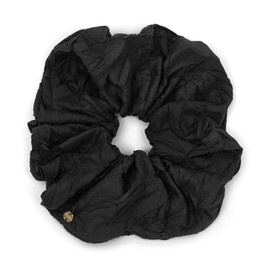 UNDERCONTROL Signature Gold Label Point Wide Large Pleated Band Poly Scrunchie Headband Hairband Band Made in Korea 3 Colors, Black, Medium