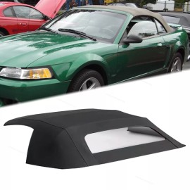 Unbranded Fits Ford Mustang 1994 1995-2004 Plastic Soft Top W/window Convertible Black