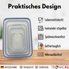 TronicXL 10-Piece Set Food Storage Containers Click System Kitchen Containers