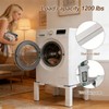 Adjustable Washer Dryer Pedestal, 12” Heavy Duty Stand (1200 lbs),