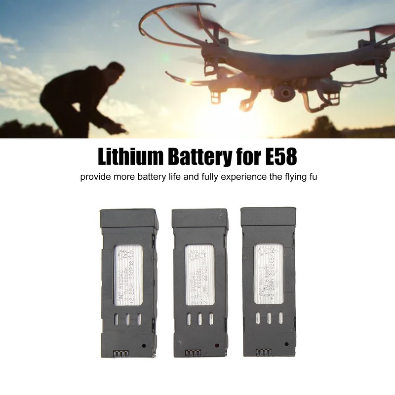 3pcs RC Plane Lithium Battery With 3 In 1 Charging